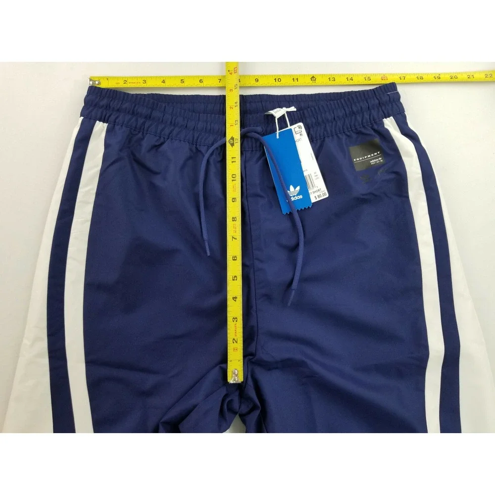 Adidas men shorts sweatshorts equipment adv/91-18 CV8565 blue M MSRP $80